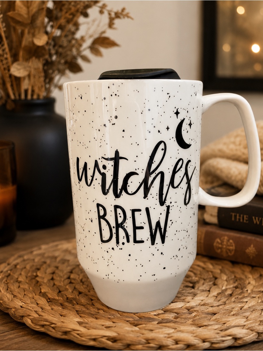 Large Witches Brew White Speckled Mug